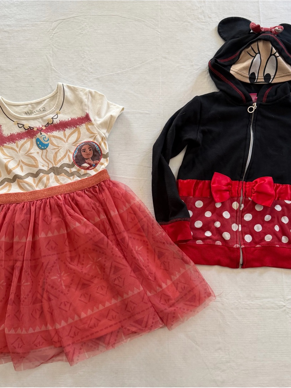 Disney Girls Moana Dress and Minnie Hoodie